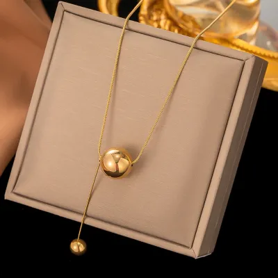 Stainless Steel Round Snake Bone Necklace